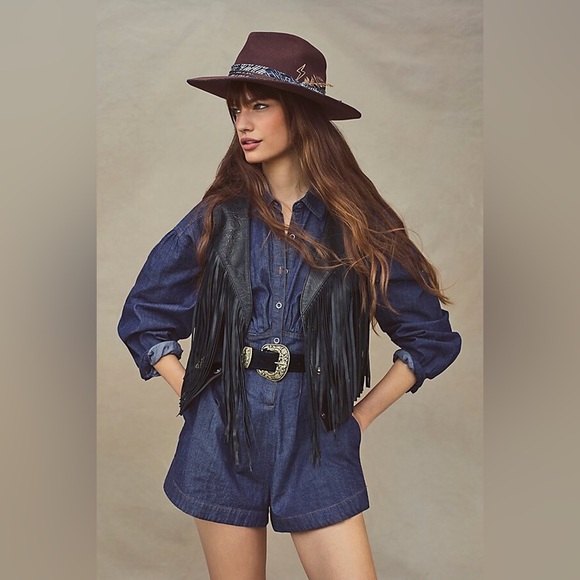 New🌟Free People-Black Rock Western Belt- Morning oj - Picture 4 of 9